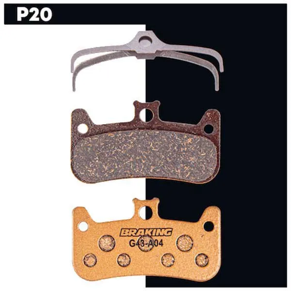 BRAKING Avid-code Sinterbremsbeläge, Gold, One Size BRAKING Avid-code Sinterbremsbeläge, Gold, One Size