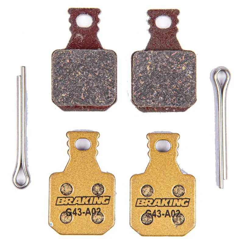 BRAKING Magura Mt5/mt7 Metallische Carbon-scheibenbremsbeläge 2 Paare, Gold, One Size BRAKING Magura Mt5/mt7 Metallische Carbon-scheibenbremsbeläge 2 Paare, Gold, One Size
