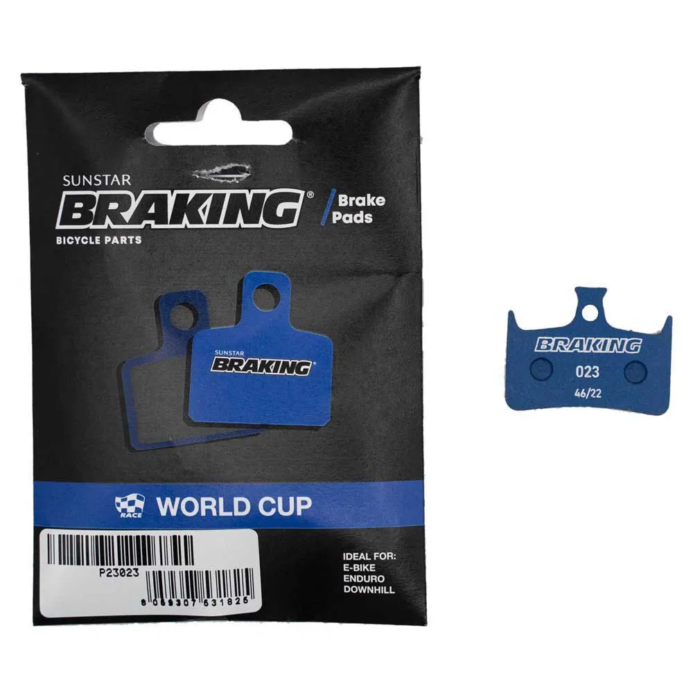 BRAKING Race World Cup Hope E4 Sinterbremsbeläge, Blue, One Size BRAKING Race World Cup Hope E4 Sinterbremsbeläge, Blue, One Size