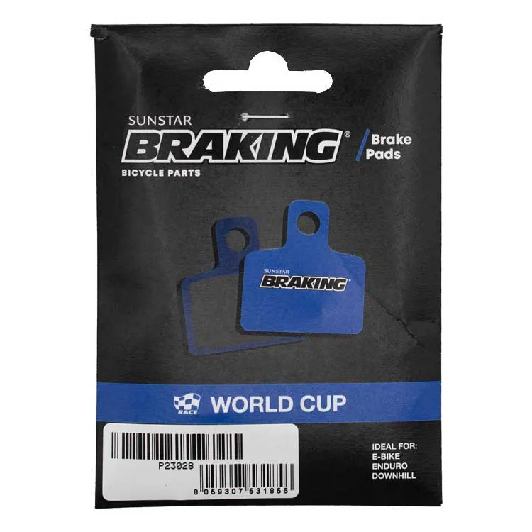 BRAKING Race World Cup Hope V4 Sinterbremsbeläge, Blue, One Size BRAKING Race World Cup Hope V4 Sinterbremsbeläge, Blue, One Size