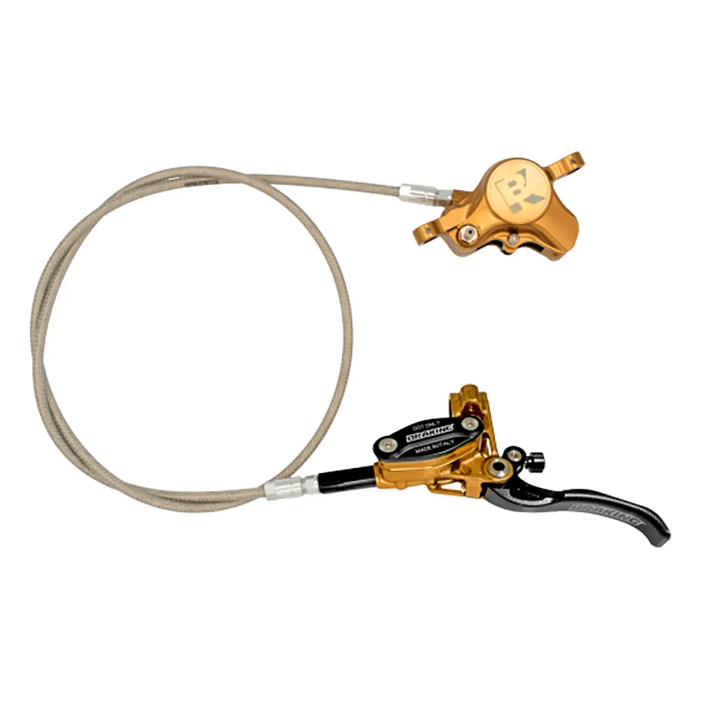 BRAKING Stahl Scheibenbremsen-paar Evo Kevlar-/stahlflexleitung 5 Mm, Gold, One Size BRAKING Stahl Scheibenbremsen-paar Evo Kevlar-/stahlflexleitung 5 Mm, Gold, One Size