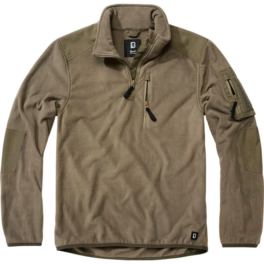 Brandit Troyer Ripstop Fleece Mit Halbem Reißverschluss Brandit Troyer Ripstop Fleece Mit Halbem Reißverschluss