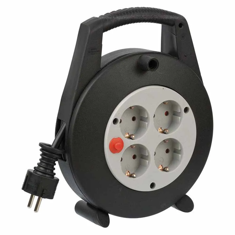Brennenstuhl 1092200 4 Outlets With Circuit Breaker 5 M Kabeltrommel, Black, One Size Brennenstuhl 1092200 4 Outlets With Circuit Breaker 5 M Kabeltrommel, Black, One Size