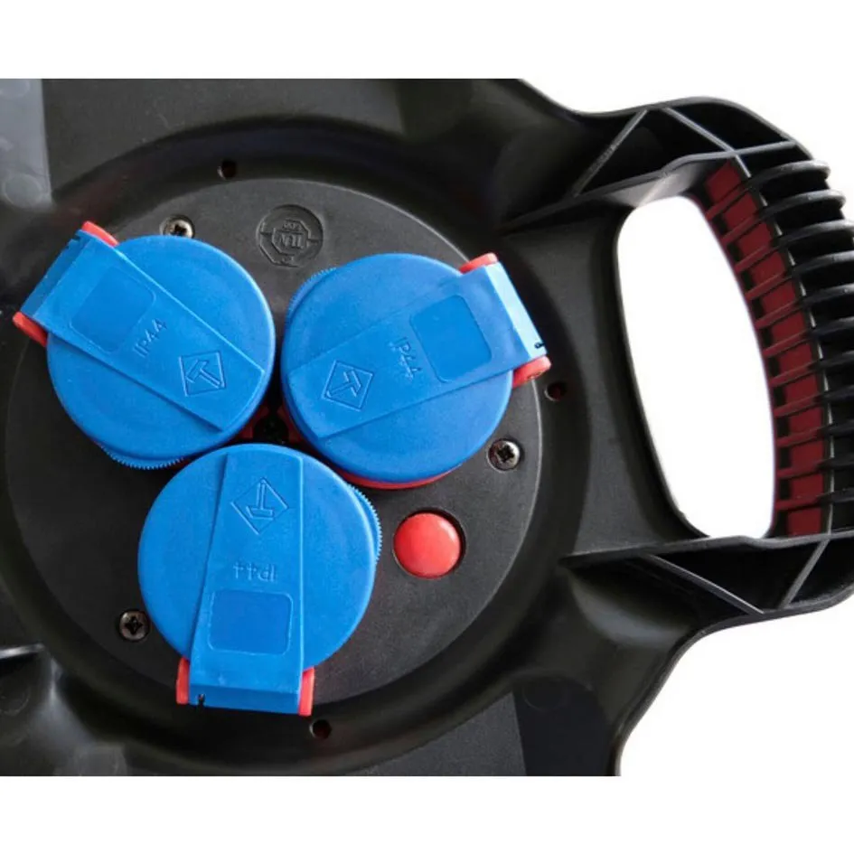 Brennenstuhl Reel-x-gum 3 Outlets 10 M Kabeltrommel, Black, One Size Brennenstuhl Reel-x-gum 3 Outlets 10 M Kabeltrommel, Black, One Size