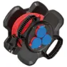 Brennenstuhl Reel-x-gum 3 Outlets 10 M Kabeltrommel, Black, One Size
