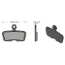Brenta Ciclo Code R/code Rsc/guide R Avid/sram Sinterbremsbeläge, Black / silver, One Size