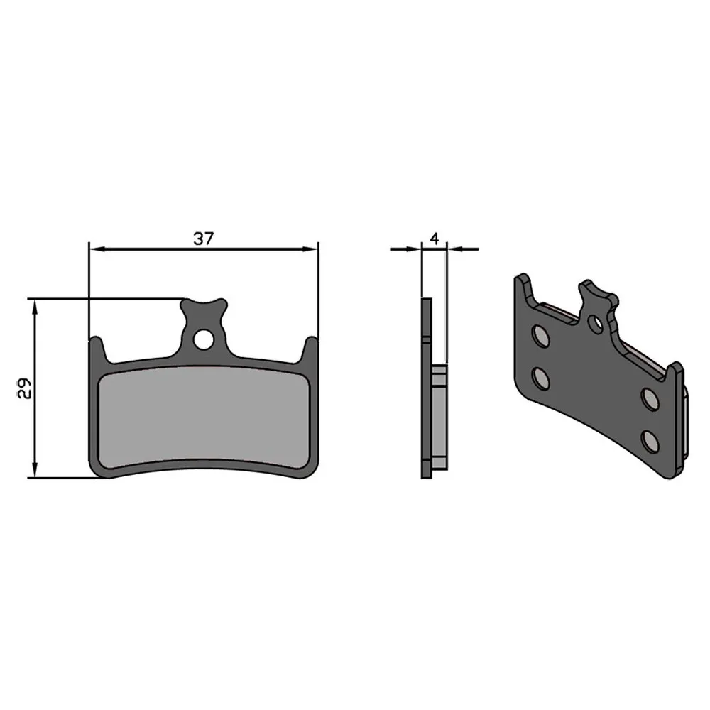 Brenta Ciclo E4/rx4 Hope Sinterbremsbeläge, Black / silver, One Size Brenta Ciclo E4/rx4 Hope Sinterbremsbeläge, Black / silver, One Size