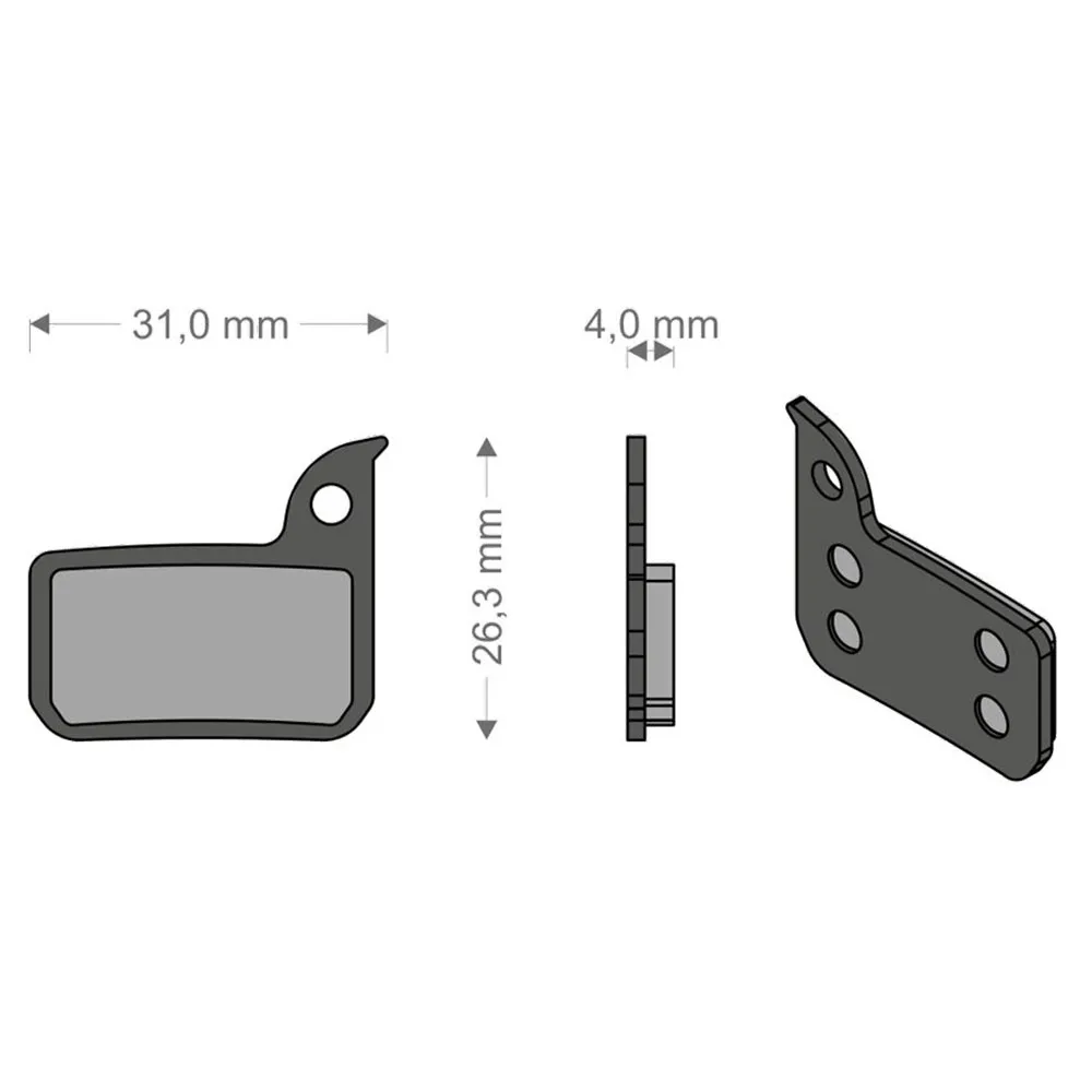 Brenta Ciclo Hrd/etap/ultimate/tlm Sram Sinterbremsbeläge, Black / silver, One Size Brenta Ciclo Hrd/etap/ultimate/tlm Sram Sinterbremsbeläge, Black / silver, One Size