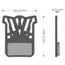 Brenta Ciclo Light Tech Hrd/etap/level Ultimate/tlm Sram Scheibenbremsbeläge, Black / silver, One Size
