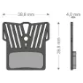 Brenta Ciclo Light Tech Xtr/k-force/mcx1 Shimano/fsa/rever Scheibenbremsbeläge, Black / silver, One Size