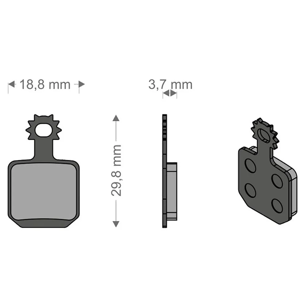 Brenta Ciclo Mt5/mt7 Magura (4 Pezzi) Sinterbremsbeläge, Black / silver, One Size Brenta Ciclo Mt5/mt7 Magura (4 Pezzi) Sinterbremsbeläge, Black / silver, One Size