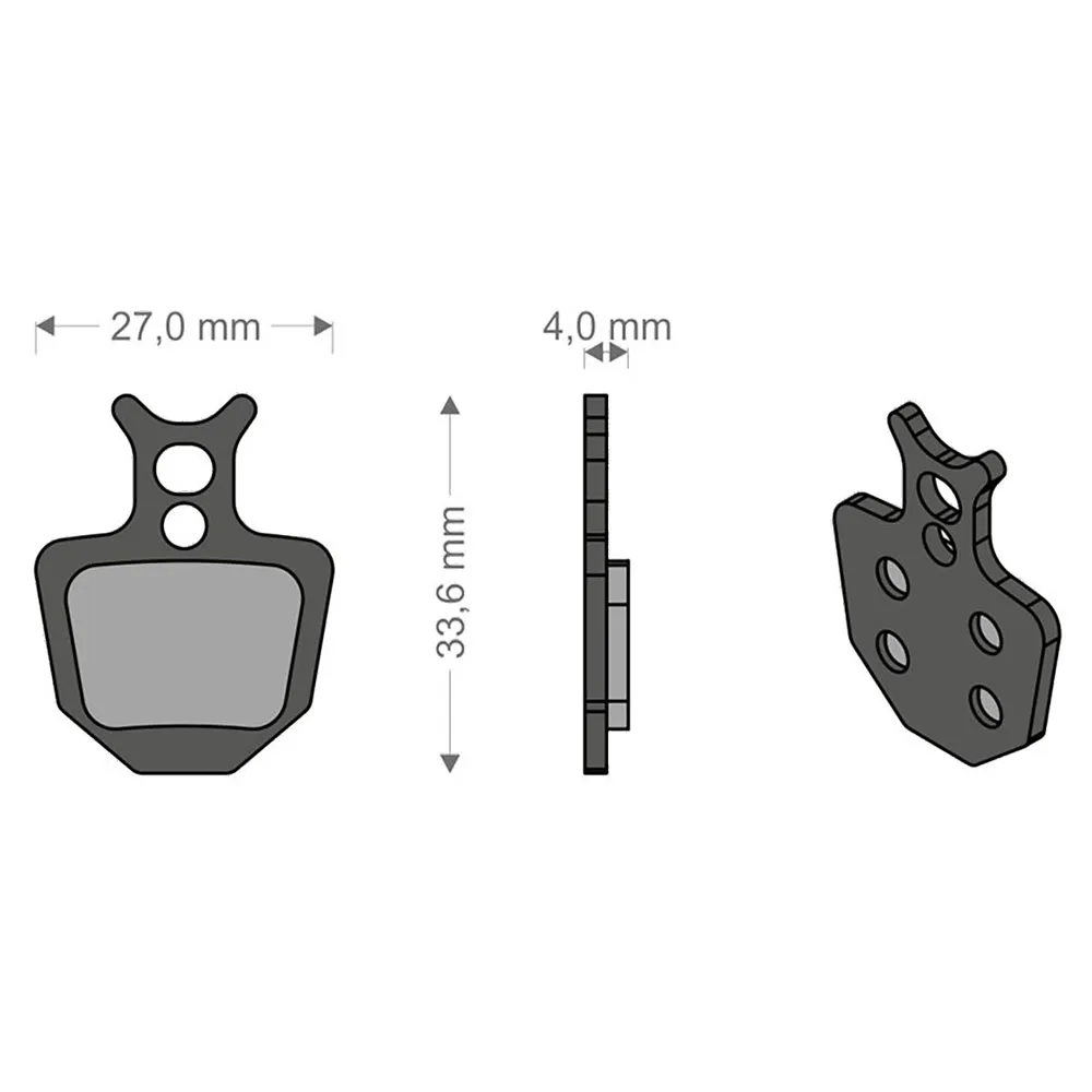 Brenta Ciclo Oro Formula Sinterbremsbeläge, Black / silver, One Size