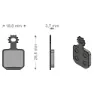 Brenta Ciclo Performance Tech Mt5/mt7 Magura (4 Pieces) Scheibenbremsbeläge, Black / silver, One Size