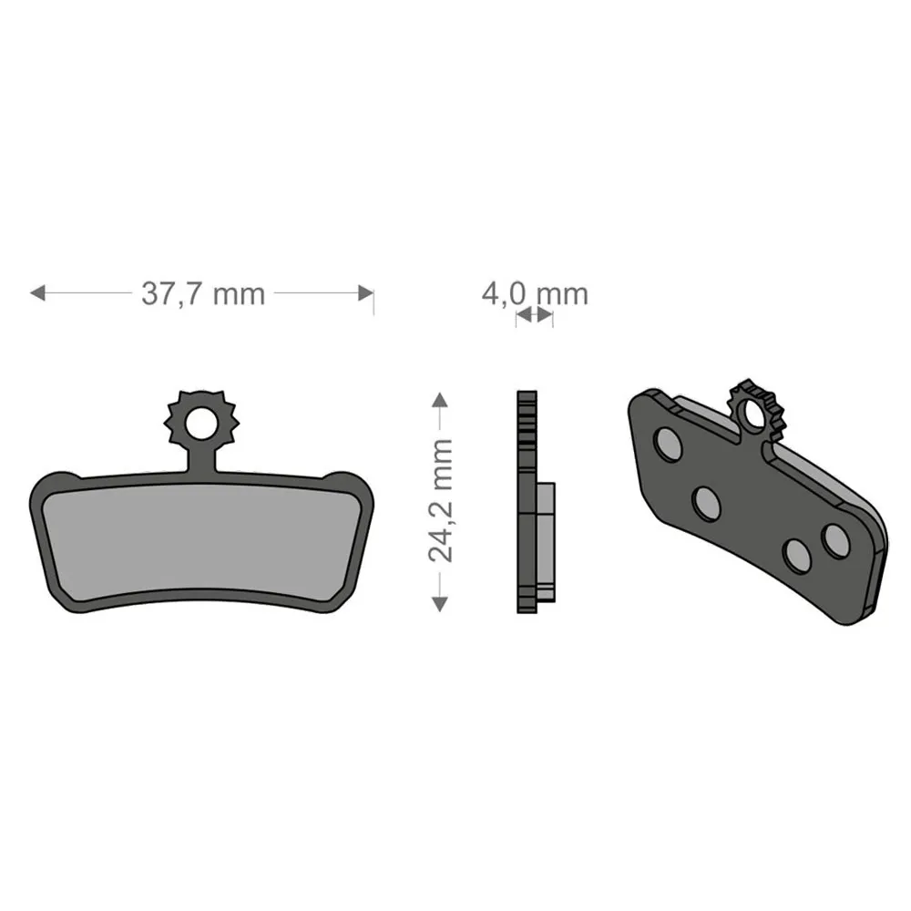 Brenta Ciclo Xo-elixir Trail/rsc/r/t Avid/sram Sinterbremsbeläge, Black / silver, One Size Brenta Ciclo Xo-elixir Trail/rsc/r/t Avid/sram Sinterbremsbeläge, Black / silver, One Size