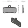 Brenta Ciclo Xtr/quadien Shimano/trp/tektro Sinterbremsbeläge, Black / silver, One Size