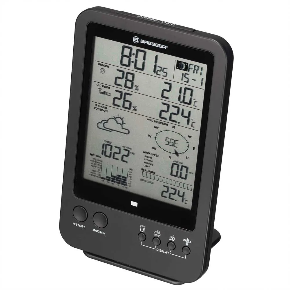 Bresser 7002510 5 Wetterstation, Black / white, One Size, EU Plug 220V Bresser 7002510 5 Wetterstation, Black / white, One Size, EU Plug 220V