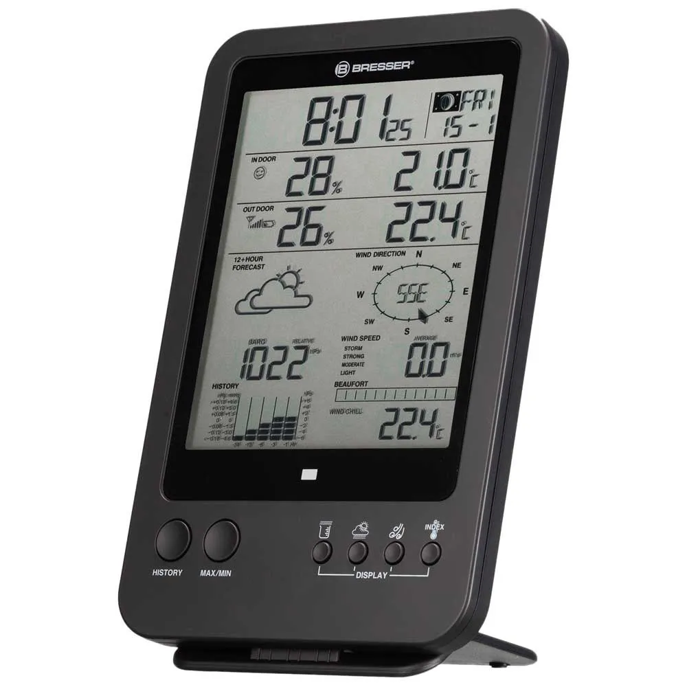 Bresser 7002510 5 Wetterstation, Black / white, One Size, EU Plug 220V Bresser 7002510 5 Wetterstation, Black / white, One Size, EU Plug 220V