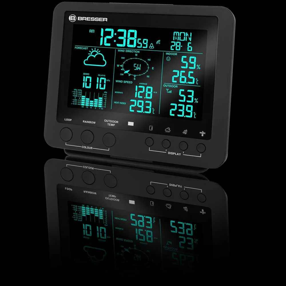 Bresser 7002520 Wetterstationsanzeige, Black, One Size Bresser 7002520 Wetterstationsanzeige, Black, One Size