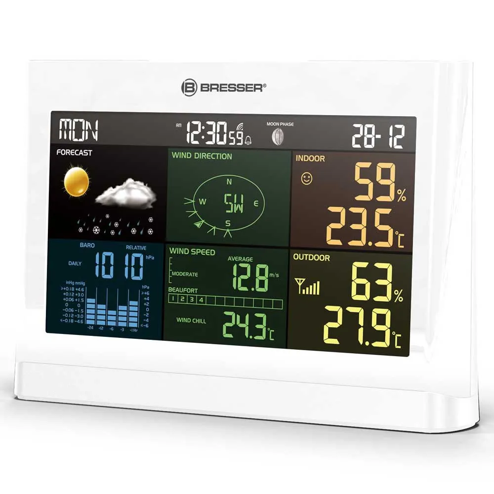 Bresser 7002550gye000 Wetterstation, White, One Size, EU Plug 220V Bresser 7002550gye000 Wetterstation, White, One Size, EU Plug 220V