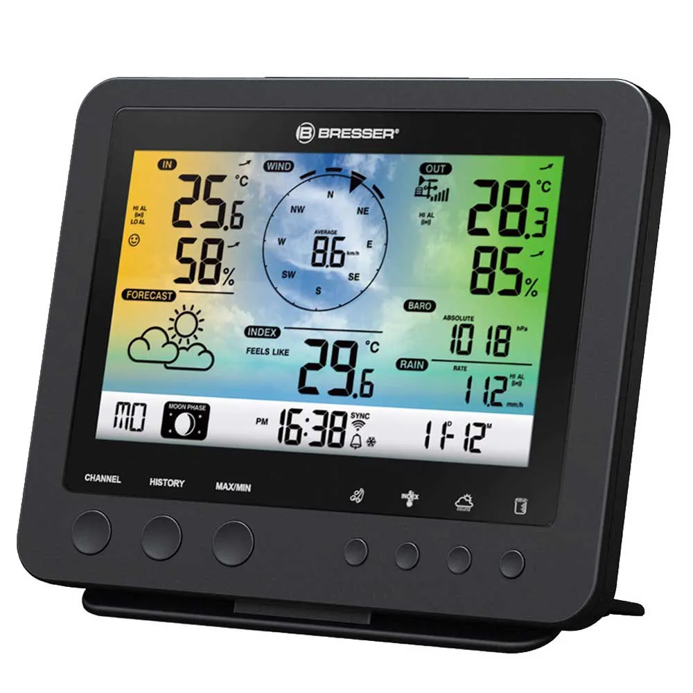 Bresser 7002580 5 Wetterstation, Black / white, One Size, EU Plug 220V Bresser 7002580 5 Wetterstation, Black / white, One Size, EU Plug 220V
