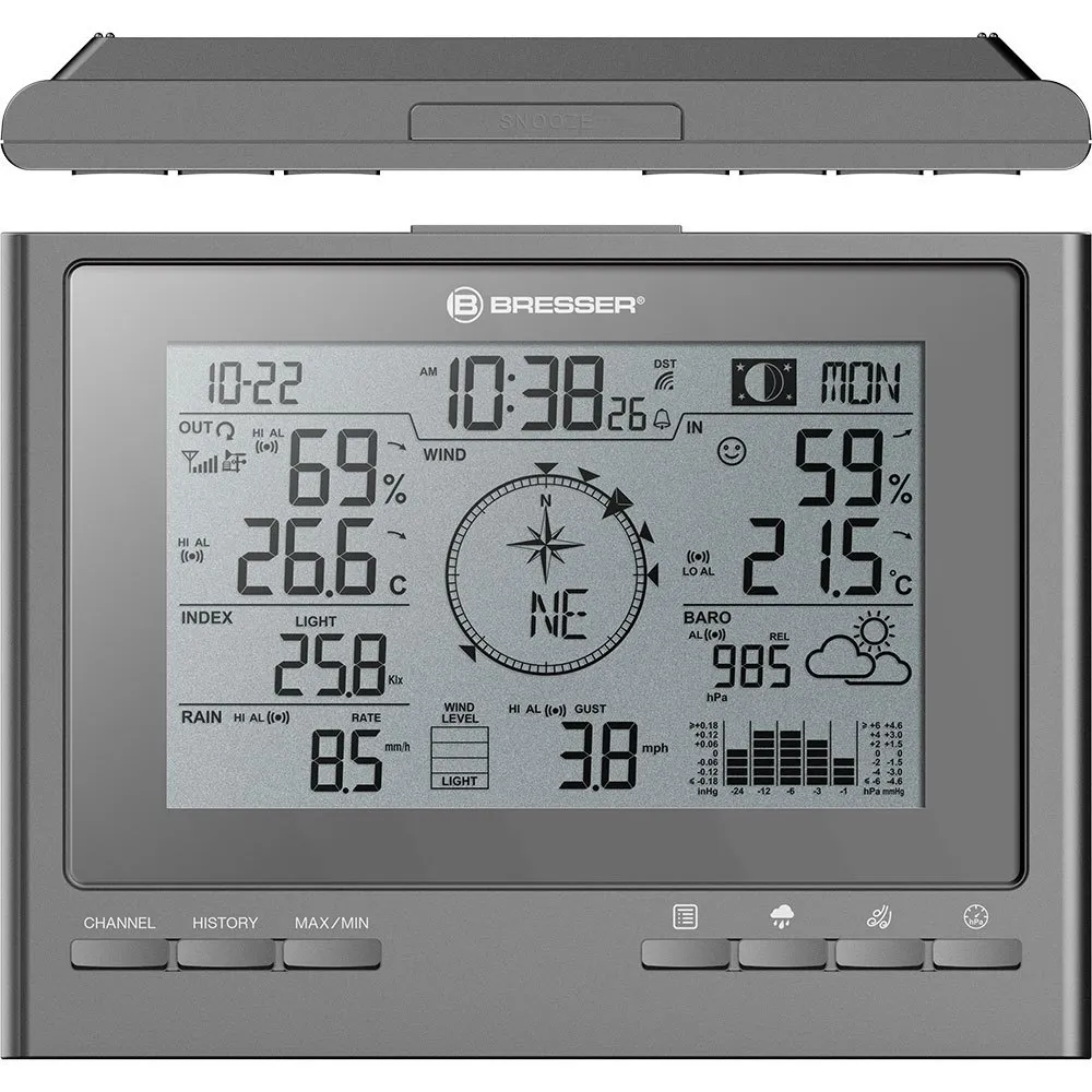 Bresser 7003110hzi000 Wetterstation, Silver, One Size Bresser 7003110hzi000 Wetterstation, Silver, One Size
