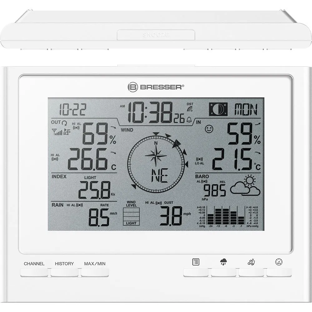 Bresser 7003110hzi000 Wetterstation, Silver, One Size Bresser 7003110hzi000 Wetterstation, Silver, One Size