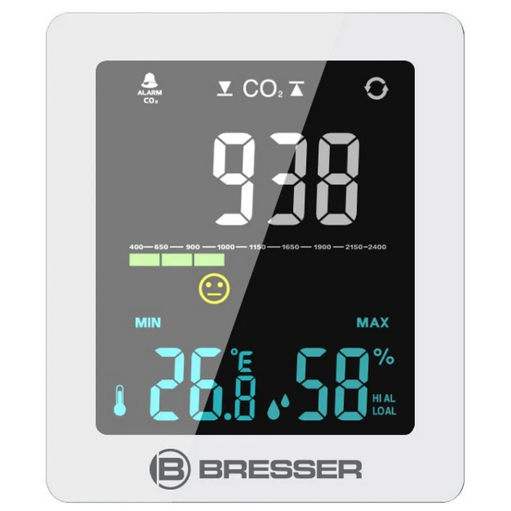 Bresser 7004020gye000 Co2-messgerät, White, One Size Bresser 7004020gye000 Co2-messgerät, White, One Size