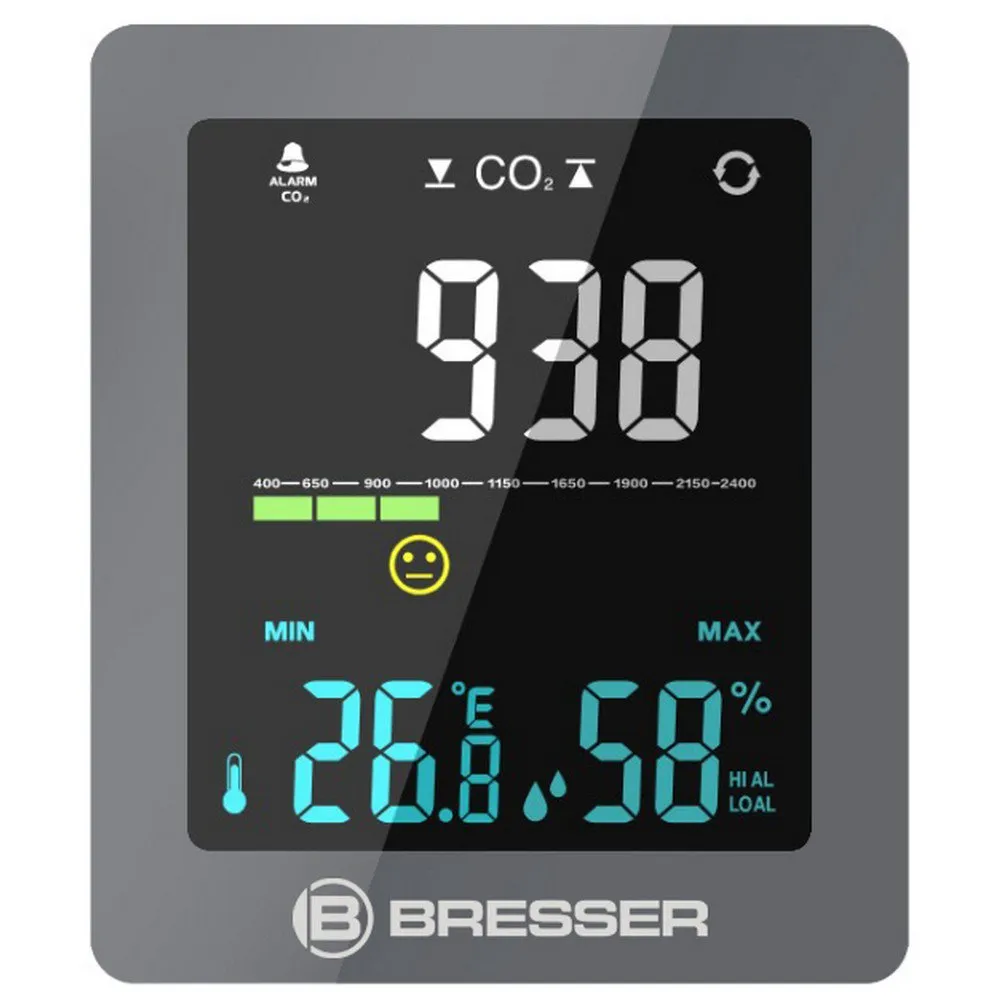 Bresser 7004020qt5000 Co2-messgerät, Grey, One Size Bresser 7004020qt5000 Co2-messgerät, Grey, One Size
