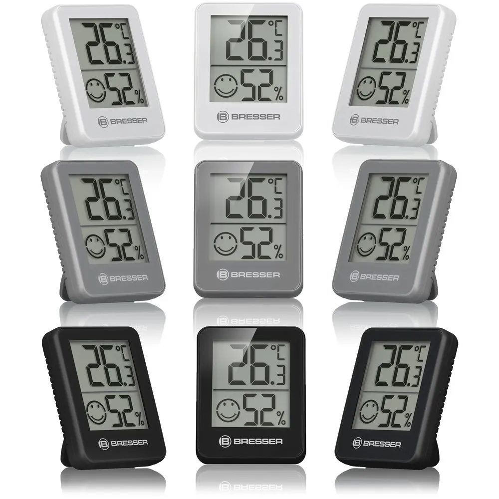 Bresser Climatemp Thermometer Und Hygrometer 3 Einheiten, Black, One Size Bresser Climatemp Thermometer Und Hygrometer 3 Einheiten, Black, One Size