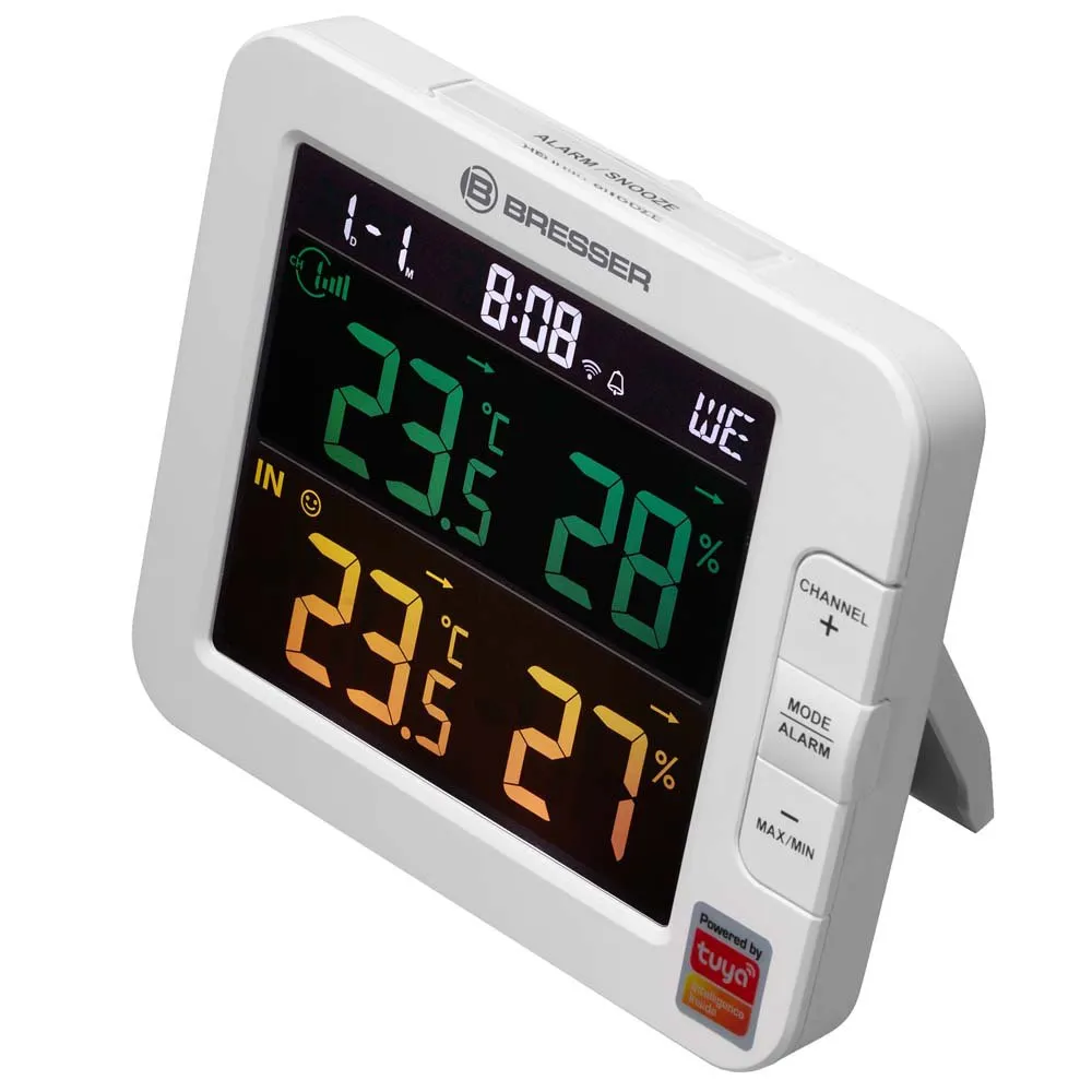 Bresser Meteo Tuya Smart Thermometer Und Hygrometer, White, One Size Bresser Meteo Tuya Smart Thermometer Und Hygrometer, White, One Size
