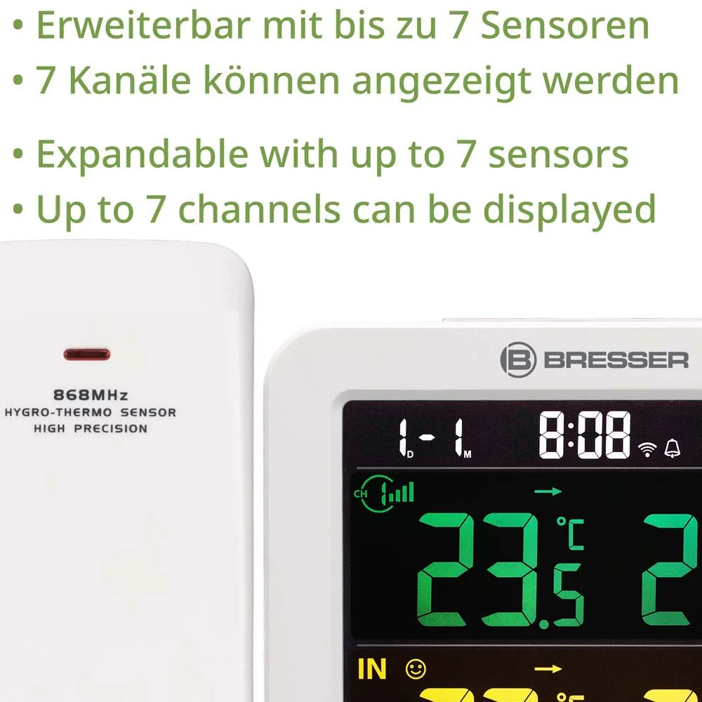 Bresser Meteo Tuya Smart Thermometer Und Hygrometer, White, One Size Bresser Meteo Tuya Smart Thermometer Und Hygrometer, White, One Size