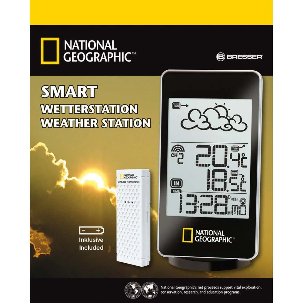 Bresser National Geographic Basic Wetterstation, Black, One Size Bresser National Geographic Basic Wetterstation, Black, One Size