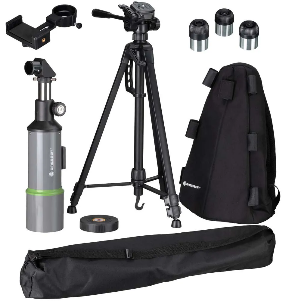 Bresser Nightexplorer 80/400 Teleskop, Black / grey, One Size Bresser Nightexplorer 80/400 Teleskop, Black / grey, One Size