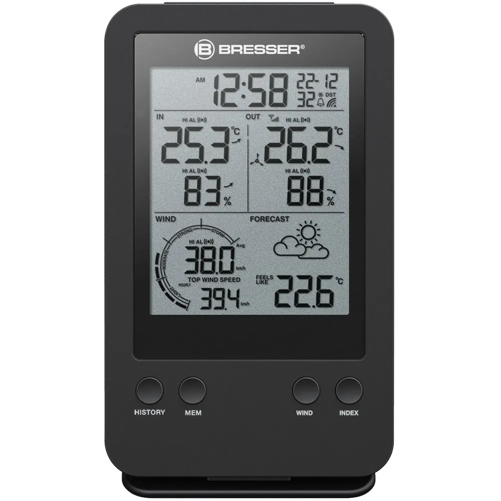 Bresser Professionelles Windmessgerät/anemometer 3-in-1, Black, One Size Bresser Professionelles Windmessgerät/anemometer 3-in-1, Black, One Size