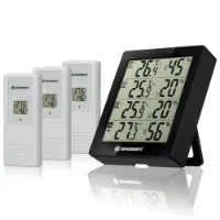 Bresser Temeo Higro Quadro 4 Wetterstation 3 Einheiten Bresser Temeo Higro Quadro 4 Wetterstation 3 Einheiten