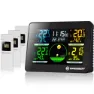 Bresser Thermo Hygro Quadro Nlx 3 Sensors Thermometer Und Hygrometer, Black, One Size