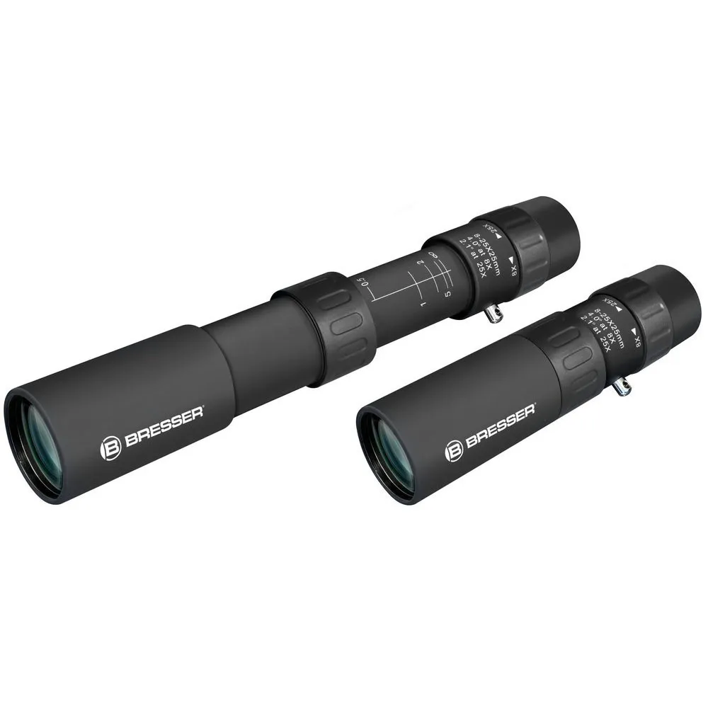 Bresser Zoom 8-25x25 Monokular, Black, One Size Bresser Zoom 8-25x25 Monokular, Black, One Size