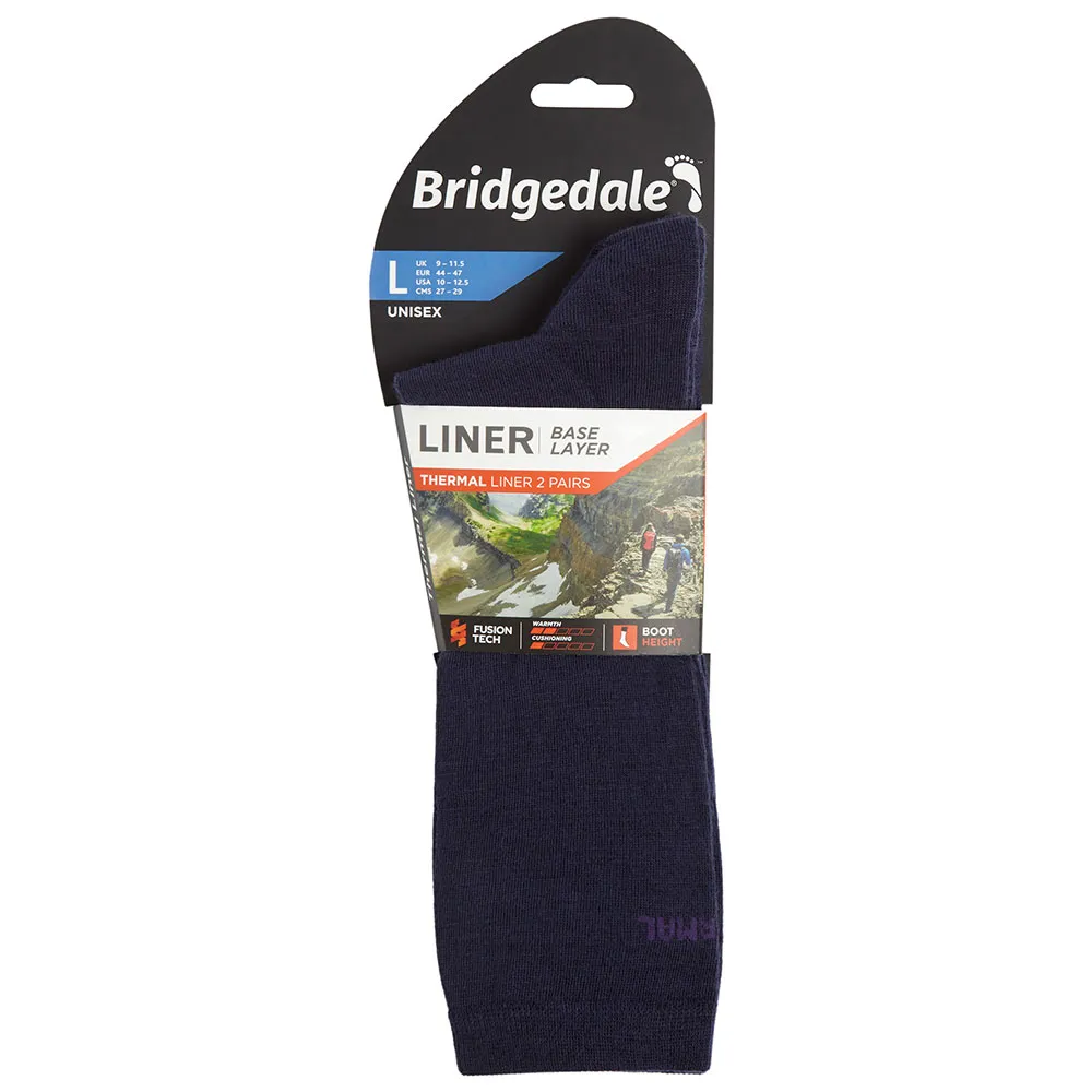 Bridgedale Liner Thermal Socken 2 Paare Bridgedale Liner Thermal Socken 2 Paare