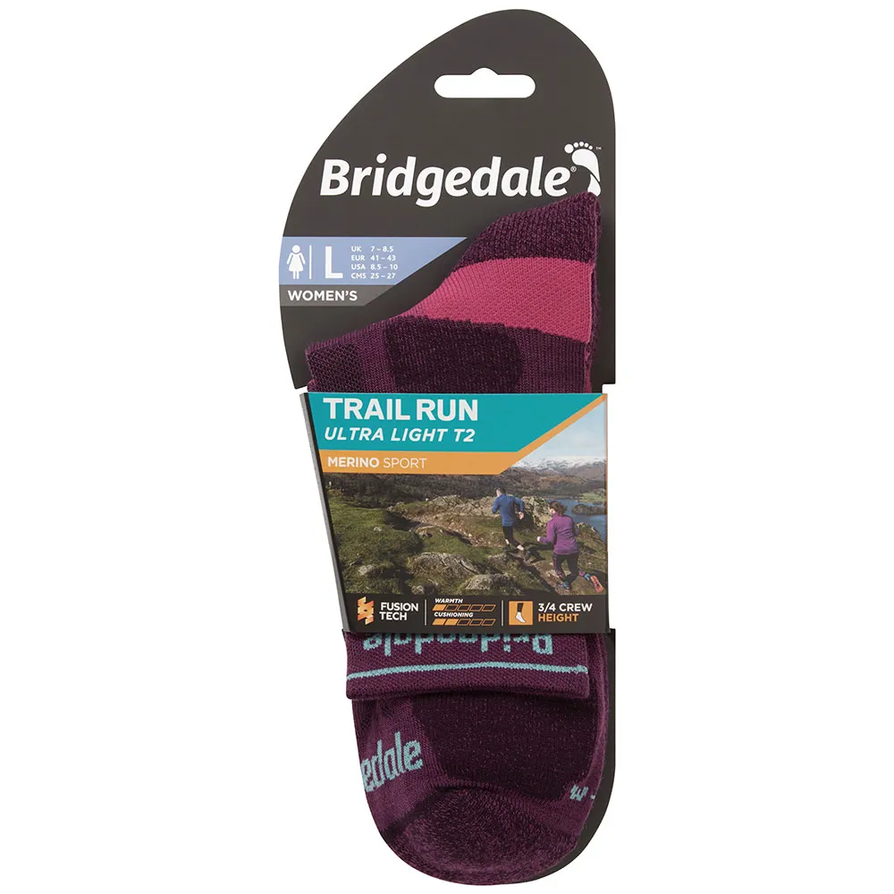 Bridgedale Ultralight T2 Merino Sport 3/4 Crew Socken male