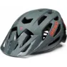 Matt dark grey / black / red