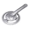 Brn Aluminium Kurbelgarnitur, Silver, 170mm, 38t