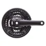 Brn Bimbo Kurbelgarnitur, Black, 150mm, 24/34-42t