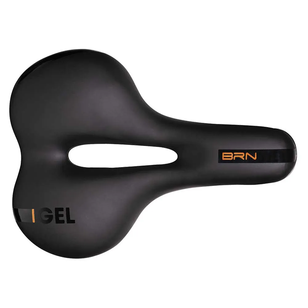 Brn Dynamic City Gel Sattel, Black / orange, 185mm Brn Dynamic City Gel Sattel, Black / orange, 185mm