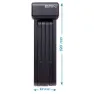 Brn Faltschloss, Black, 800mm