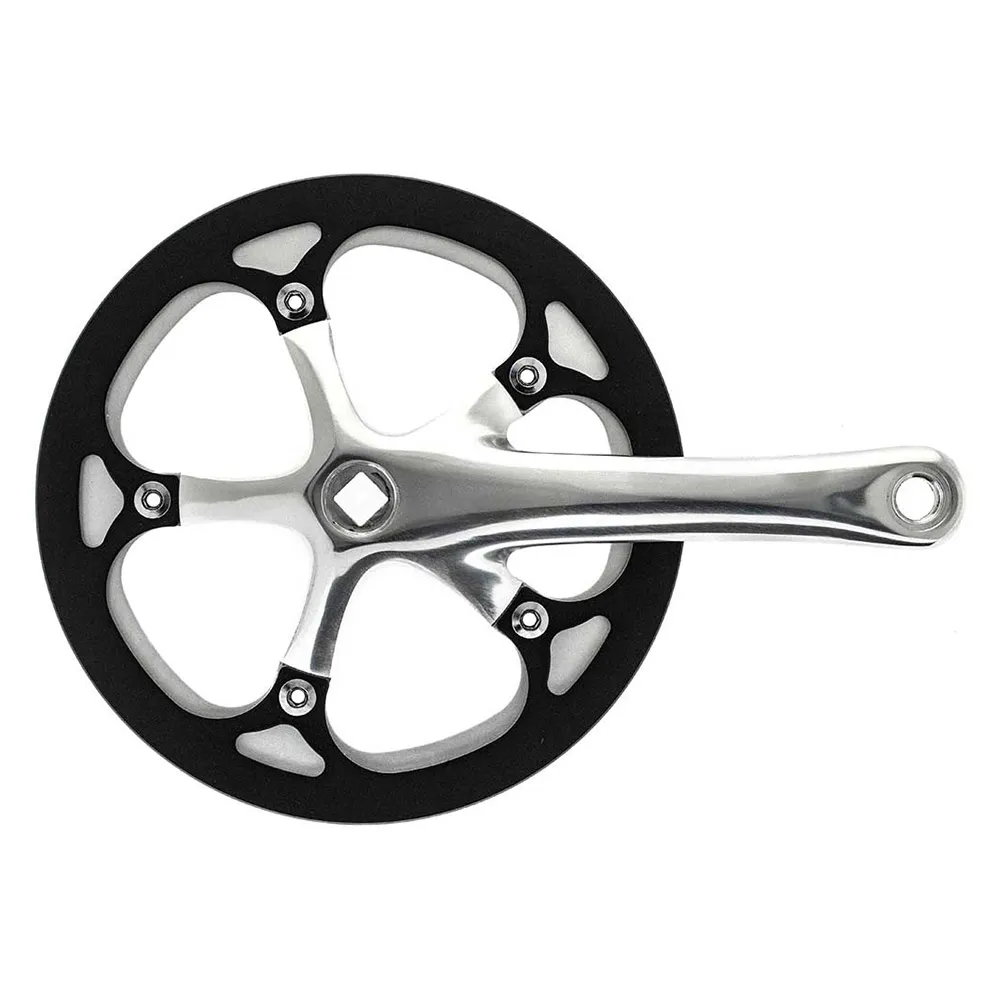 Brn Fixed Guard Kurbelgarnitur, Black / silver, 170mm, 46t Brn Fixed Guard Kurbelgarnitur, Black / silver, 170mm, 46t