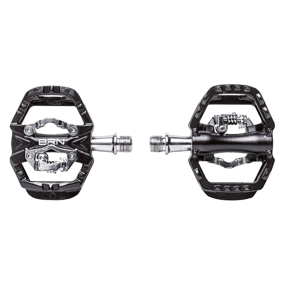 Brn Gravel Dual Function Pedale, Black / silver, One Size Brn Gravel Dual Function Pedale, Black / silver, One Size