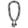 Brn Hammer Kettenschloss, Black / reflective, 8 x 1000mm