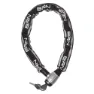 Brn Jumbo Kettenschloss, Black / reflective, 10 x 1000mm
