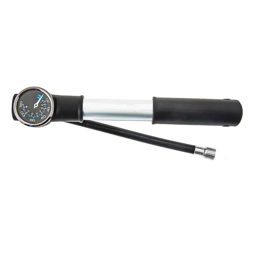 Brn Manometer Mini-pumpe, Silver / black, 100psi Brn Manometer Mini-pumpe, Silver / black, 100psi
