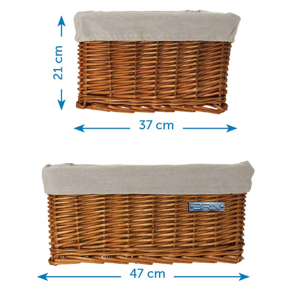 Brn Maxi Wicker Korb, Brown, One Size Brn Maxi Wicker Korb, Brown, One Size